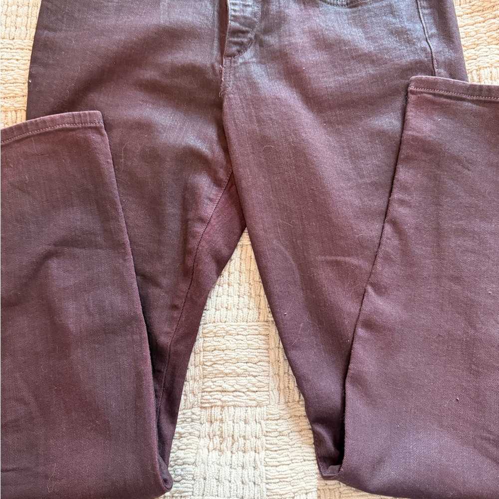 Women's Joes Jeans Coated Slim Skinny in Deep Plum Size 32